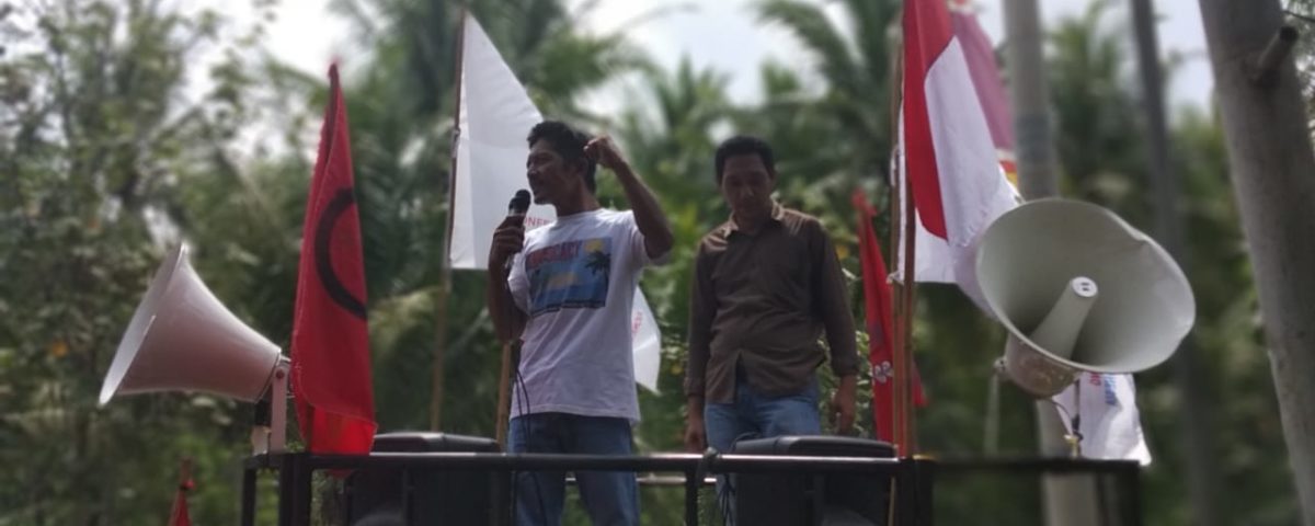 Indonesien: Protest gegen union busting, 2019 © FSBKU