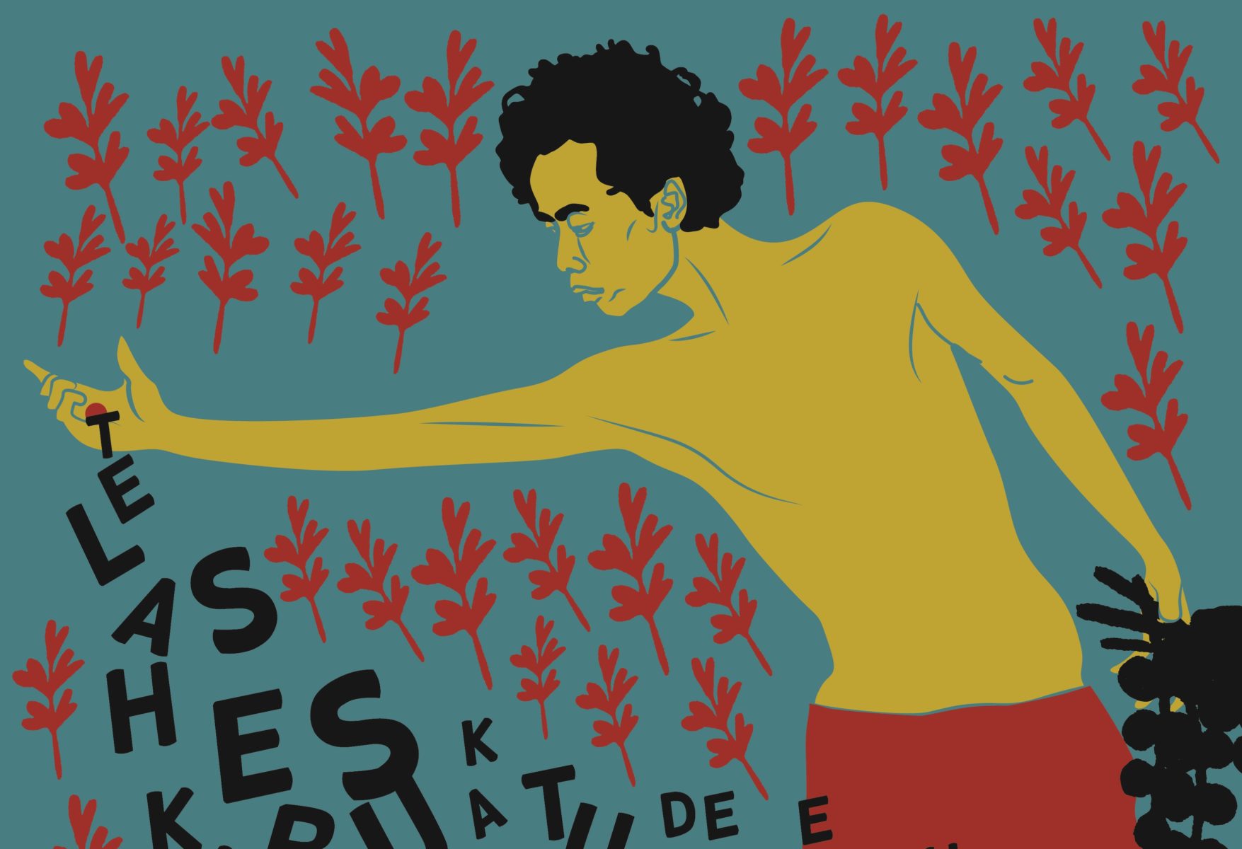 Ausschnitt eines Posters des Künstlerkollektivs "Nobodycorp International": Worte als Pflanzen auf dass sie viele werden © Nobodycorp