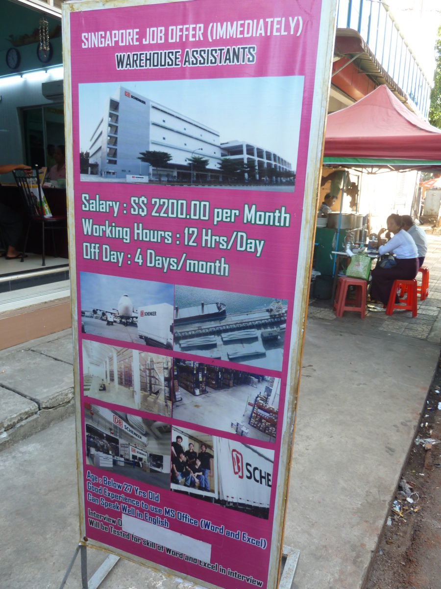 Jobangebot für Arbeitsmigration nach Singapur © Genia Findeisen