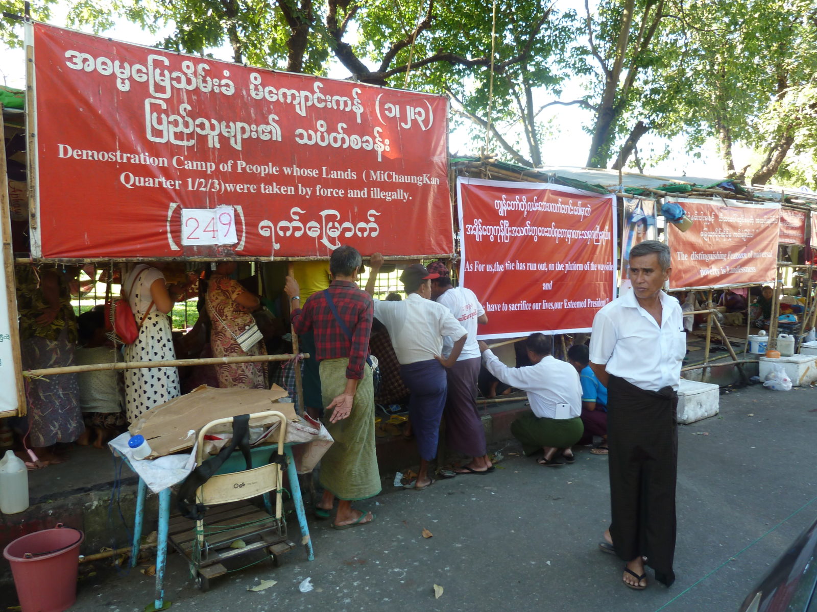 Landrechtsproteste von Enteigneten © Genia Findeisen