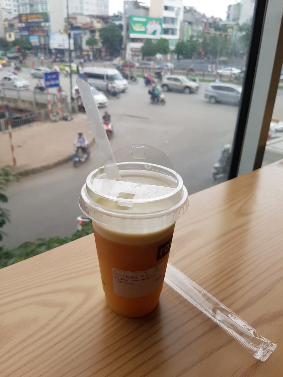 Milktea im Café in Hanoi © Julia Behrens