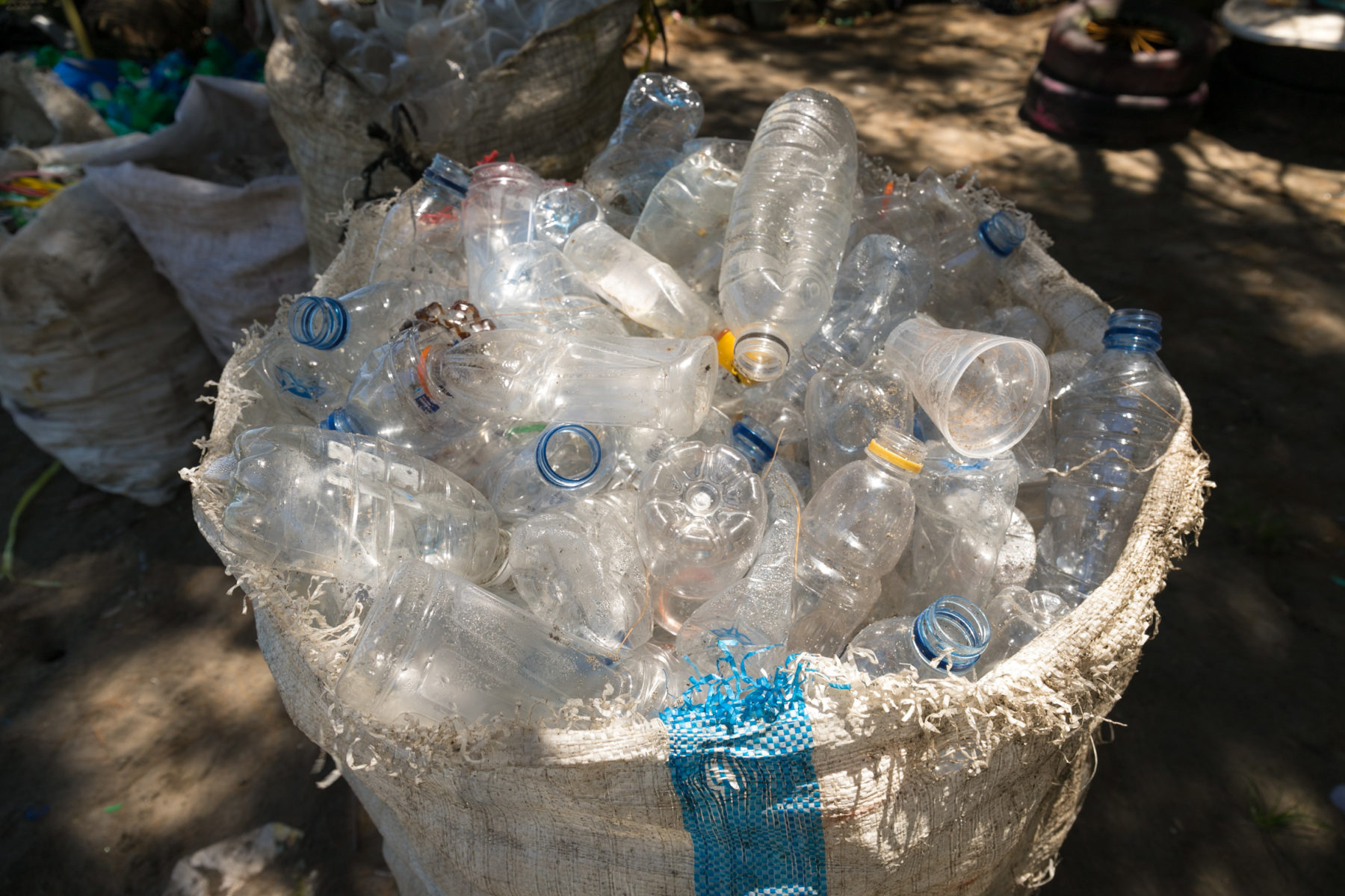 Getrennete Plastikflaschen © Rüdiger Bischoff