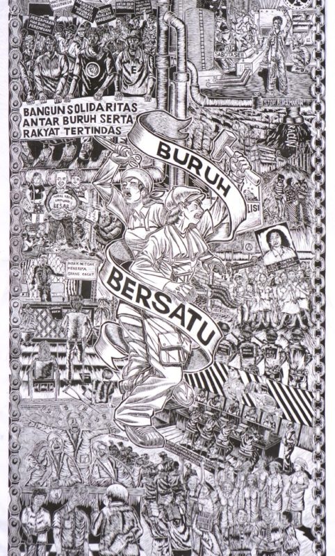 Arbeiter vereint euch – Solidarität mit den Arbeitern und Unterdrückten © Taring Padi