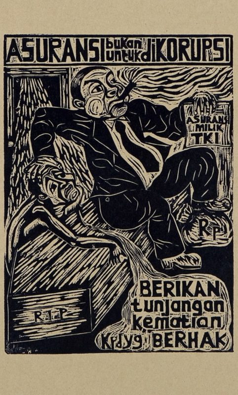 Sozialversicherung für die Arbeiter, nicht für die Korrupteure © Taring Padi