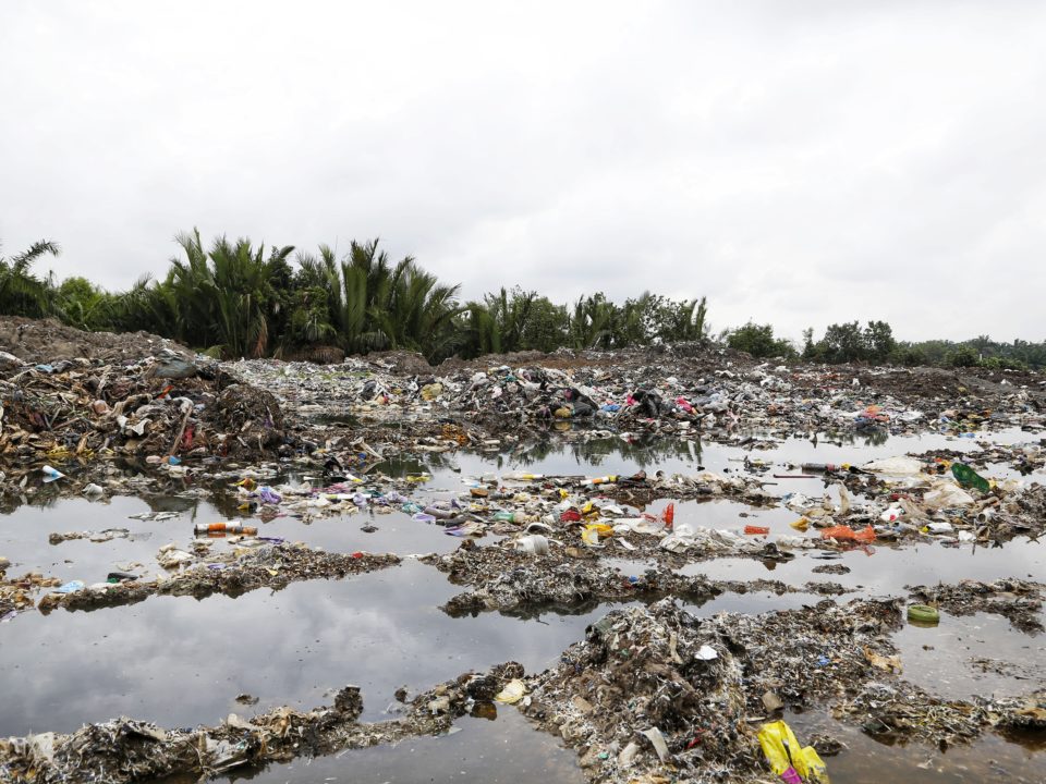 Plastikmüll vor einer Palmölplantage © Greenpeace Malaysia