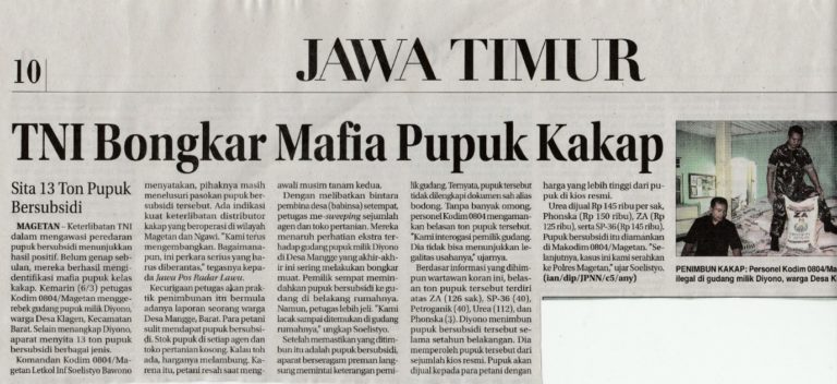 Indonesien Agro-Nationalismus COVID-19