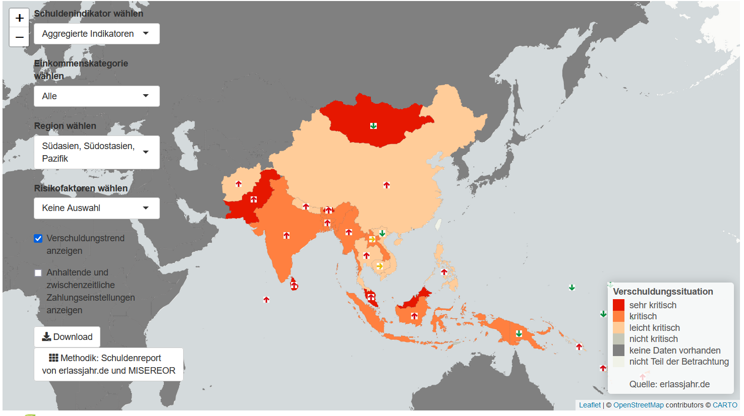 Südostasien Verschuldung